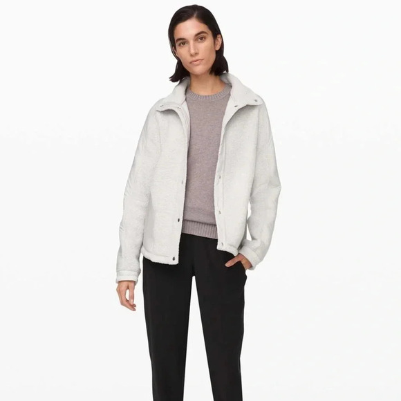 lululemon athletica Jackets & Blazers - Lululemon Go Cozy Jacket in Heathered Ceramic - Size 10